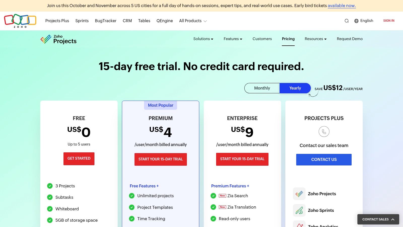 Zoho Projects