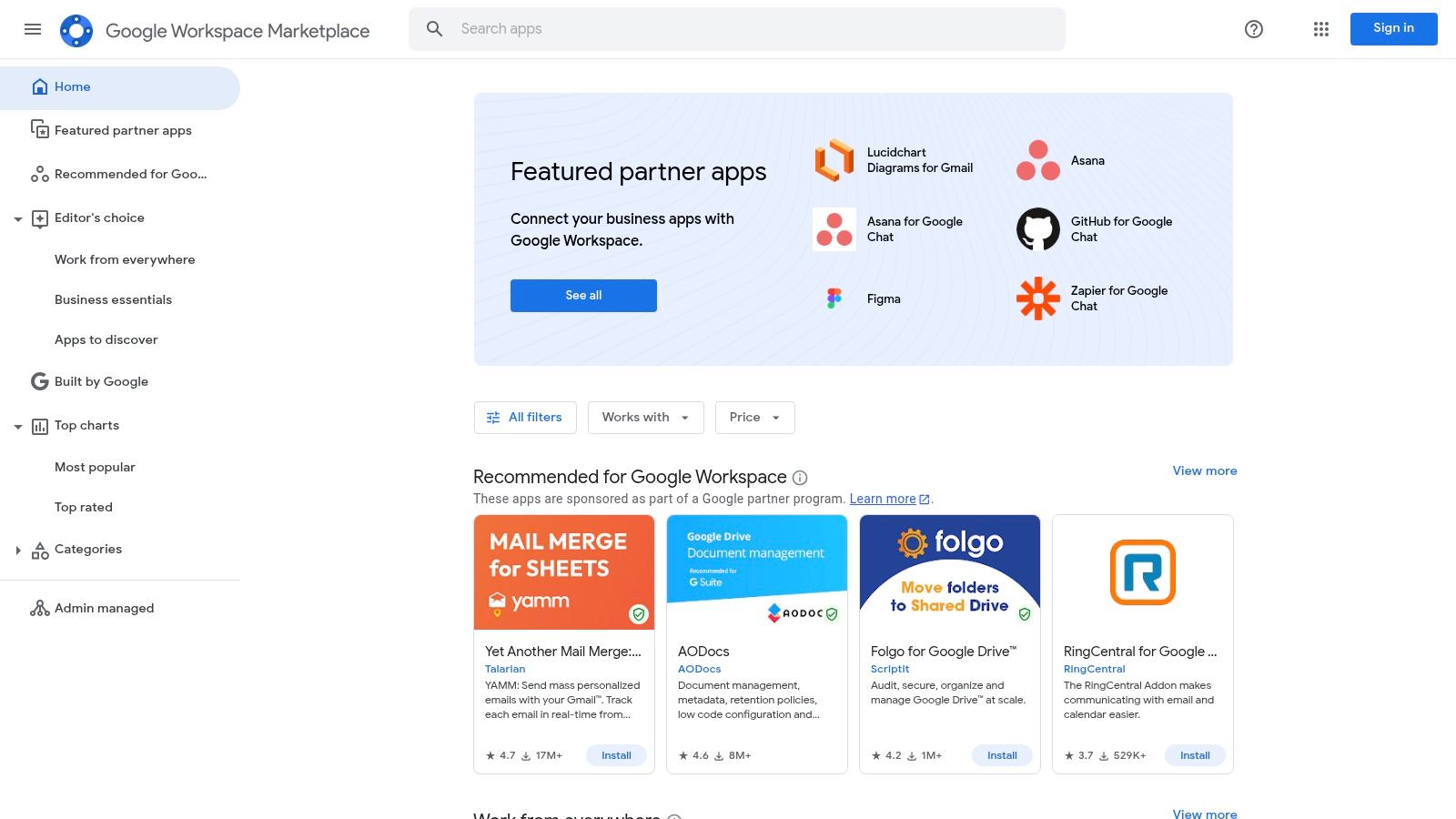 Google Workspace Marketplace