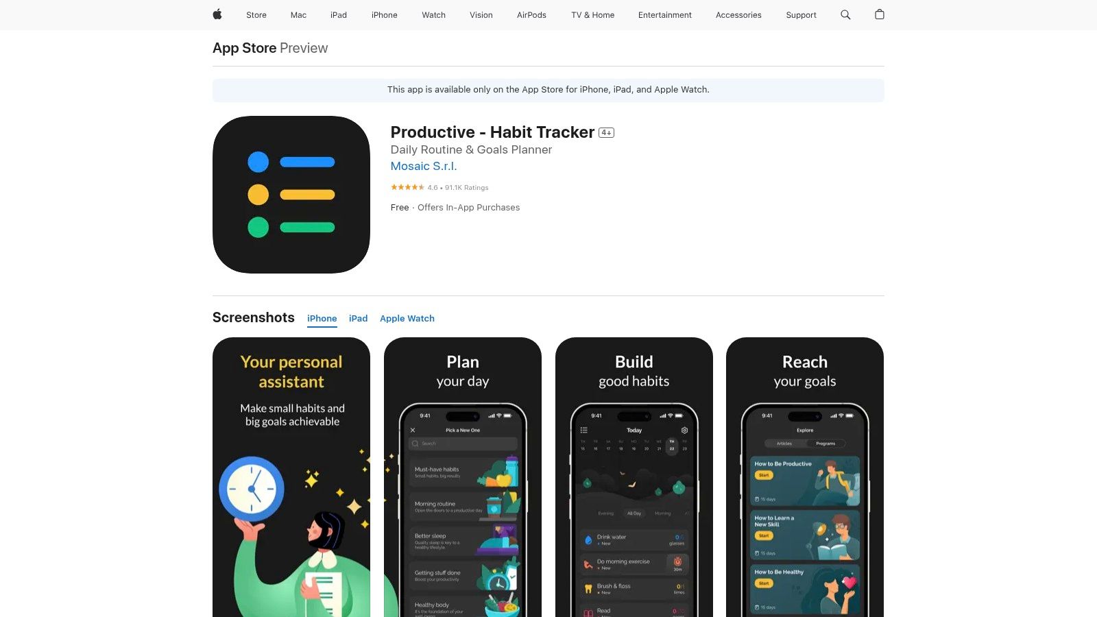 Productive – Habit Tracker