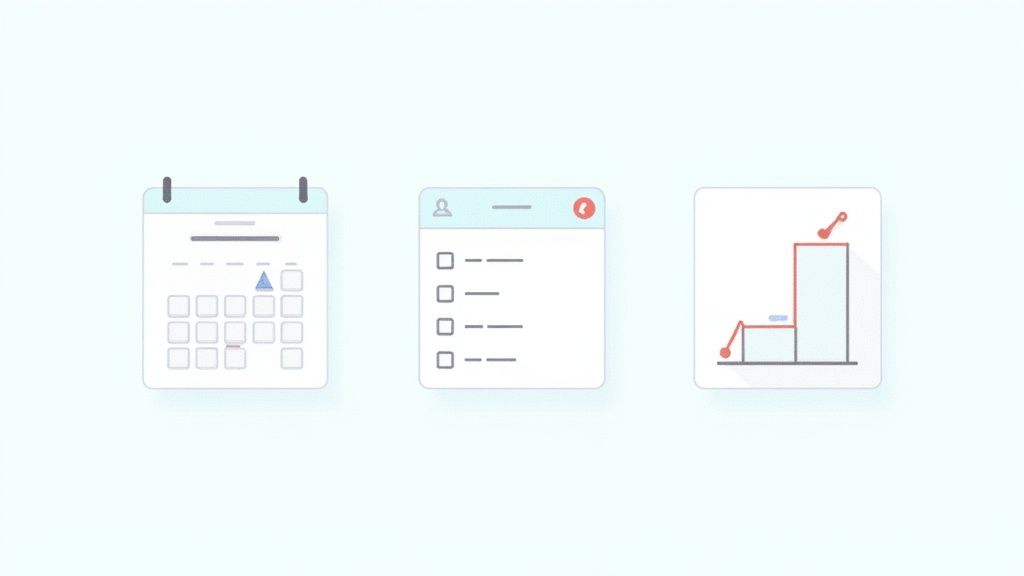A visually appealing dashboard with various widgets in a Notion workspace.