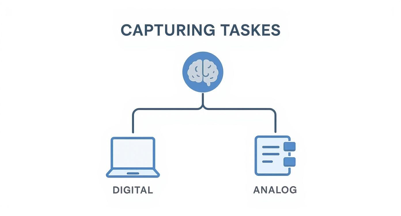 Infographic about how to prioritize work tasks