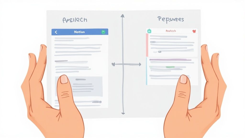 A clean, minimalist calendar widget embedded in a Notion dashboard.