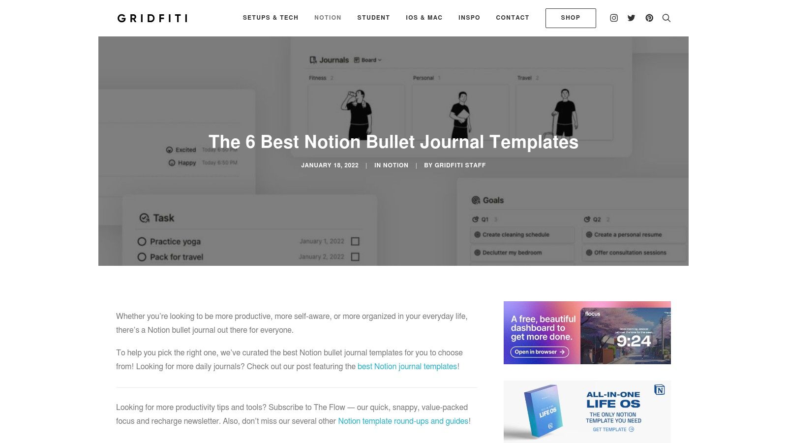 Gridfiti (Shop + Roundups)