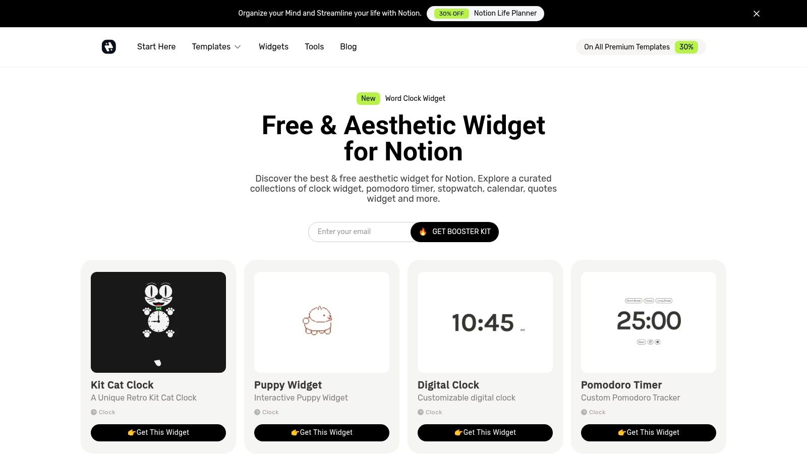 Notion Avenue – Free Notion Widgets